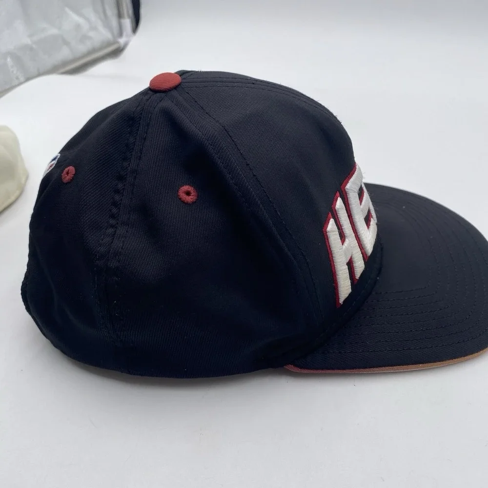 Miami Heat Hat‎ Throwback Adidas SnapBack Spellout Black Cleaned